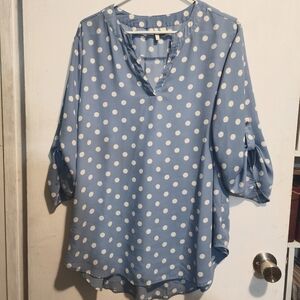 Polka Dot Tunic Top